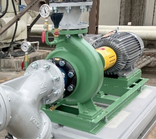 産業メーカーでの冷却水ポンプ納入事例イメージ