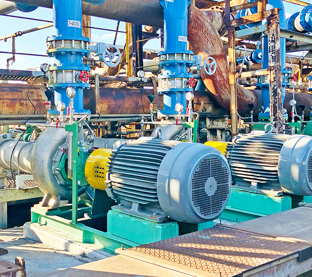 鉄鋼プラントでの冷却水ポンプ納入事例イメージ