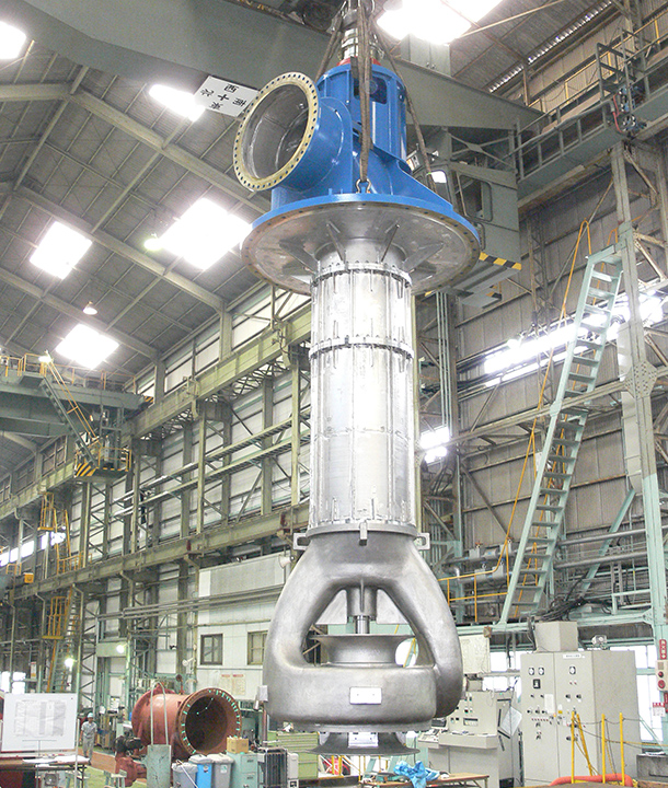 海水淡水化プラントでのブライン再循環ポンプ納入事例イメージ