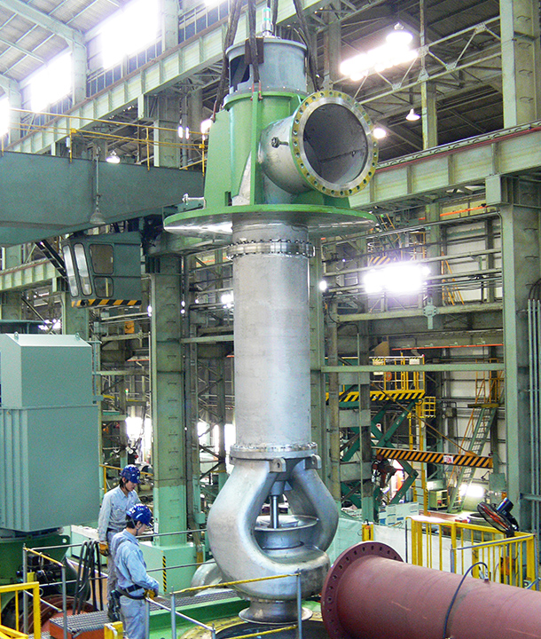地熱発電プラントでの温水ポンプ納入事例イメージ