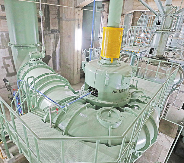 下水処理場での雨水ポンプ納入事例イメージ