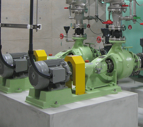 下水道施設での圧送ポンプ納入事例イメージ