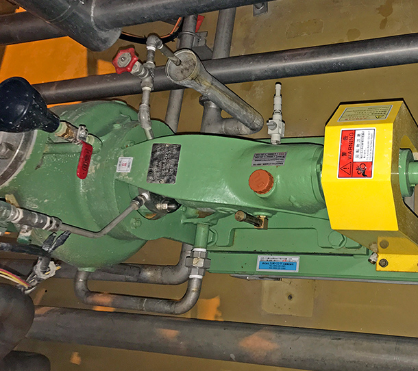 食品プラントでの処理水排出ポンプ納入事例イメージ