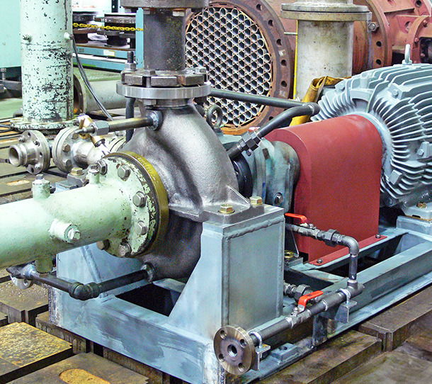 産業プラント向け温水差圧循環ポンプ納入事例イメージ