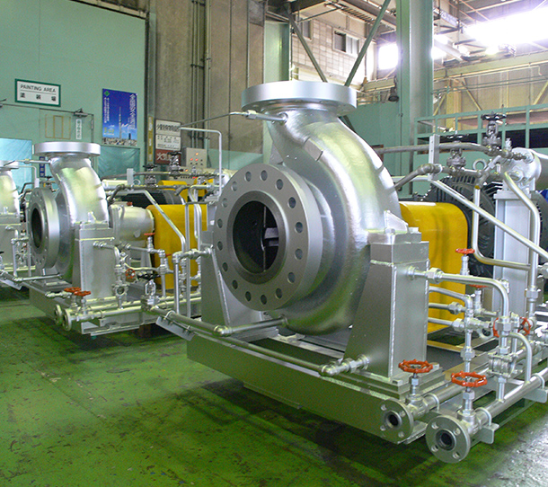 鉄鋼プラント向けボイラ循環ポンプ納入事例イメージ