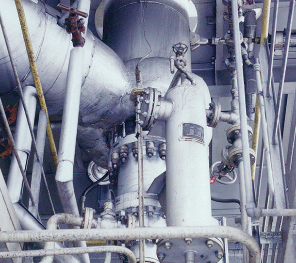 製鉄所での排熱回収ボイラ用循環ポンプ納入事例イメージ