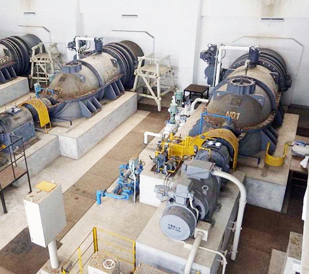 河川排水ポンプ納入事例イメージ