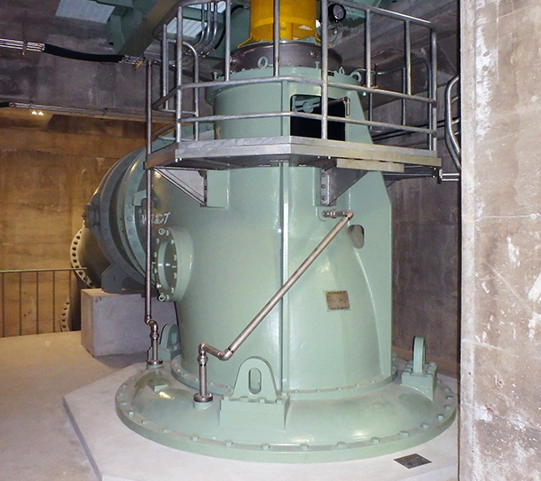 排水機場での排水ポンプ納入事例イメージ