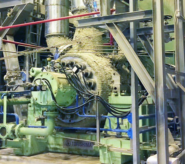 発電プラントでのボイラ給水ポンプ納入事例イメージ