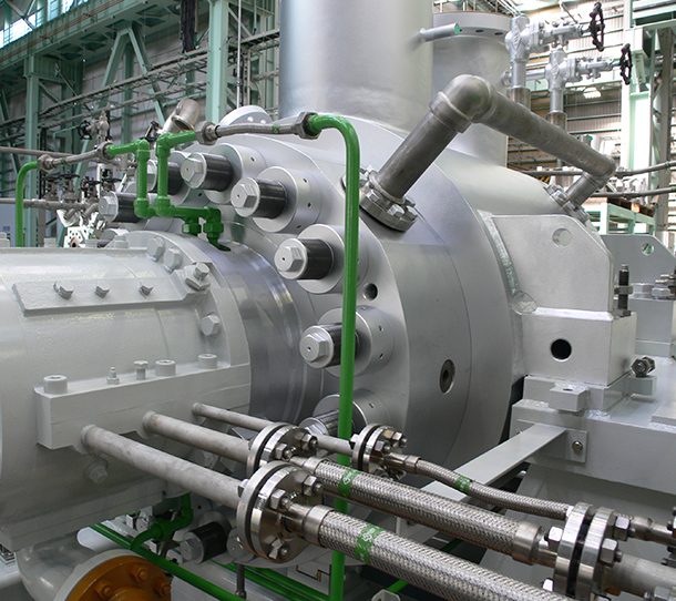 発電プラントでのボイラ給水ポンプ納入事例イメージ