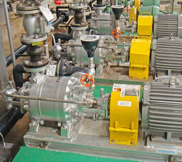 ゴミ処理プラントでの減温水ポンプ（MMK）納入事例イメージ