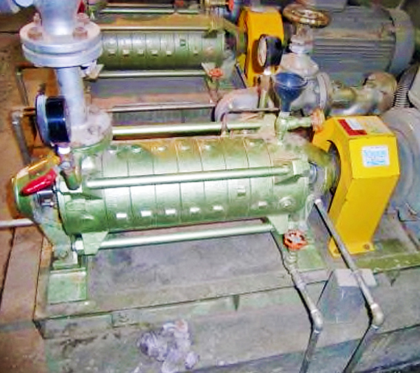 ゴミ処理プラントでの噴射水加圧ポンプ納入事例イメージ