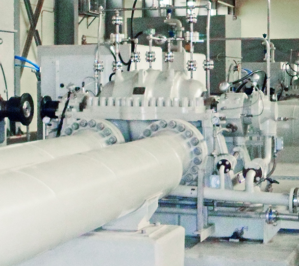 上水ポンプ場での送水ポンプ（MSH-T）納入事例イメージ