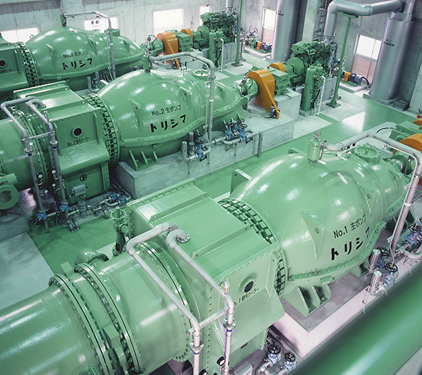 農業用排水ポンプ納入事例イメージ