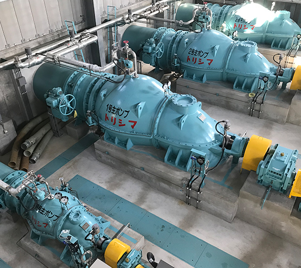 農業用排水ポンプ納入事例イメージ