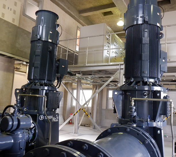 河川排水ポンプ（SPV-SM）納入事例イメージ