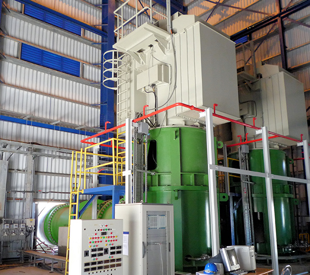 発電プラントでの冷却水ポンプ（SPV）納入事例イメージ