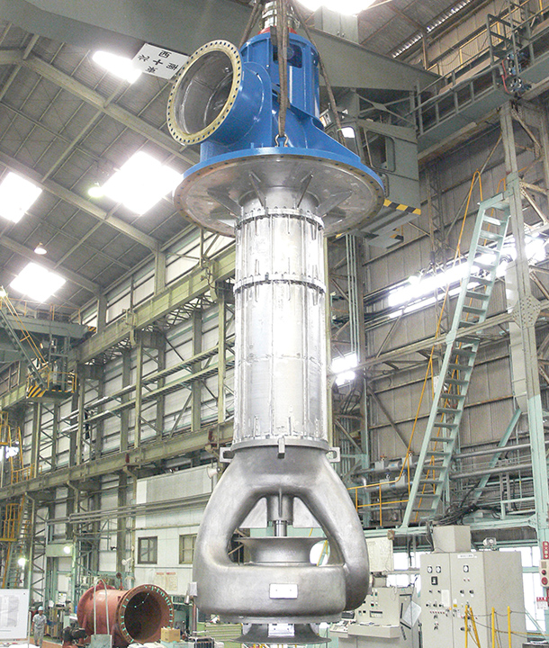 MSF海水淡水化プラント用ブライン循環ポンプの適用イメージ