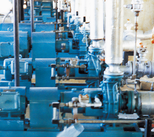 化学プラントでのプロセスポンプの適用イメージ