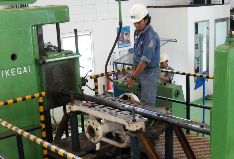 高圧ケーシングの機械加工のイメージ