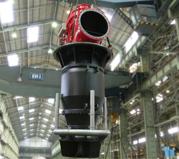 下水ポンプ場での渦対策ポンプ（φ1,350mm）の写真