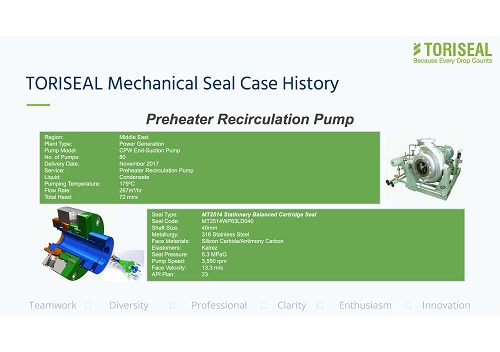 Reheter recirculation pump