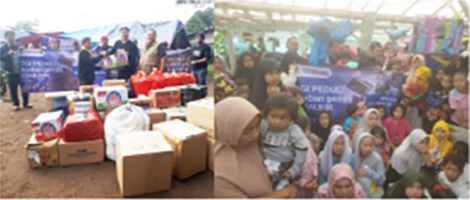 Cianjurでの地震による被災地への支援