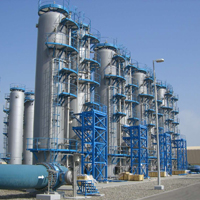 Estación de bombeo para suminstro de agua a tanques de presión 