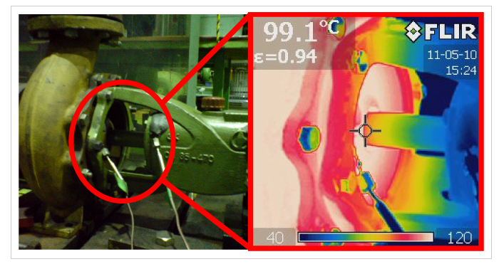 Fig.3 Temperature distribution around mechanical seal