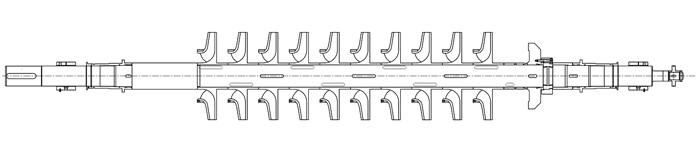 Fig.1 Structure of multi stage high pressure pump