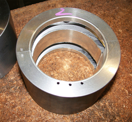 Babbitt journal bearing